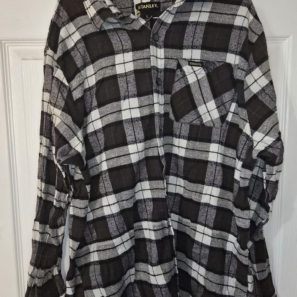 Stanley Monochrome Plaid Button-Up Shirt